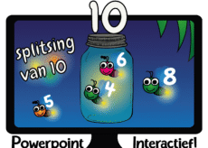Splitsing tot 10 - Rekenen - Vuurvliegjes - Powerpoint