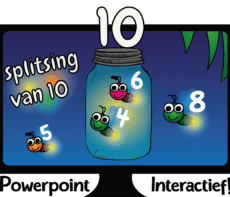 Splitsing tot 10 - Rekenen - Vuurvliegjes - Powerpoint