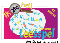 Ik zie het! - Leesspel - Nonsens - Print