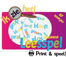 Ik zie het! - Leesspel - Nonsens - Print