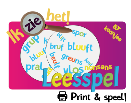 Ik zie het! - Leesspel - Nonsens – Print