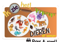 Ik zie het! - Dieren - Print