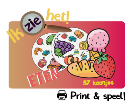 Ik zie het! - Eten – Print