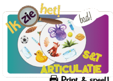 Ik zie het! - Articulatie s & t - Print