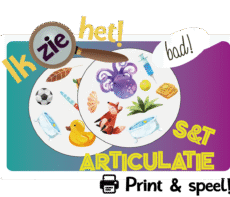 Ik zie het! - Articulatie s & t - Print