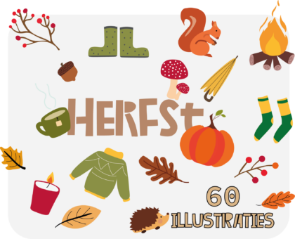 Herfst Illustratie Set voor eigen gebruik