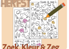 Zoek, Kleur en Zeg! - Herfst - Print