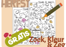 Zoek, Kleur en Zeg! - Herfst - Print (GRATIS)