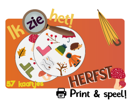 Ik zie het! - Herfst - Print