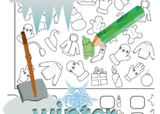 Zoek, Kleur en Zeg! - Winter- Print