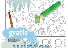 Zoek, Kleur en Zeg! - Winter - Print (GRATIS)