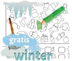 Zoek, Kleur en Zeg! - Winter - Print (GRATIS)