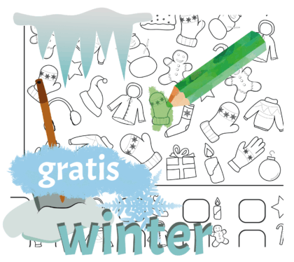 Zoek, Kleur en Zeg! - Winter - Print (GRATIS)