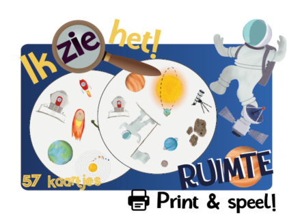 Ik zie het! - Ruimte – Print