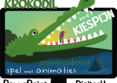 Krokodil met Kiespijn met eigen inhoud- Spel - Powerpoint