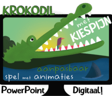 Krokodil met Kiespijn met eigen inhoud- Spel - Powerpoint