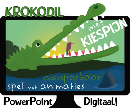 Krokodil met Kiespijn met eigen inhoud- Spel - Powerpoint