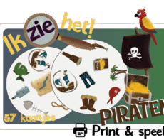 Ik zie het! - Piraten - Print