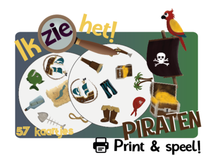 Ik zie het! - Piraten - Print