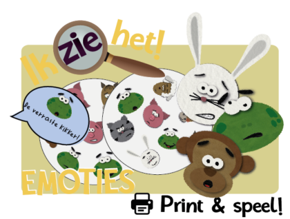 Ik zie het! - Emoties, Gevoelens, Dieren - Print