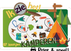 Ik zie het! - Kamperen - Print