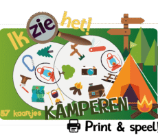 Ik zie het! - Kamperen - Print
