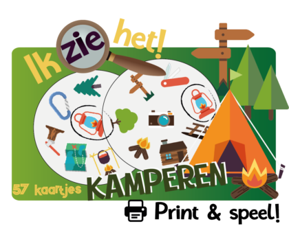 Ik zie het! - Kamperen - Print