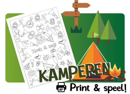 Zoek, Kleur en Zeg! - Kamperen