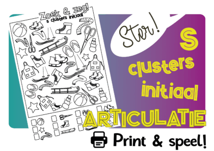 Zoek, Kleur en Zeg! - Articulatie - S Clusters Initiaal