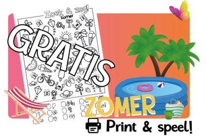 Zoek, Kleur en Zeg! - GRATIS - Zomer