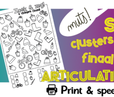 Zoek, Kleur en Zeg! - Articulatie - S Clusters Finaal