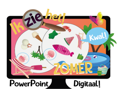Ik zie het! - Zomer en Vakantie - Powerpoint met Woordenschat Flashcards